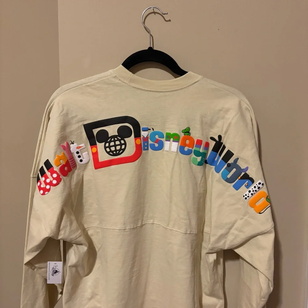 Disney Beige Long Sleeve Tee with Iconic Graphic - Picture 7 of 7